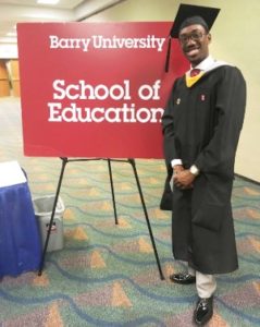 Barry MS Higher Ed Admin grad Gerard